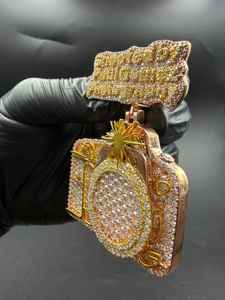 Pendentif Moissanite pour photographe avec plaque de texte personnalisée, taille ronde, en argent 925 plaqué or, bijoux fins, pendentifs et breloques - Product Image 4