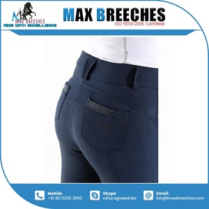 Jodhpurs ผ้าไนลอนพิมพ์ลายแบบสแปนเด็กซ์เสื้อผ้าสำหรับขี่ม้าที่นั่งเต็มรูปแบบใส่สบายโลโก้ได้ตามต้องการ - Product Image 2