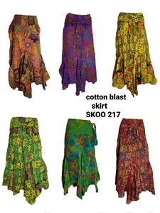 Falda con cinturón de algodón para mujer, ropa Bohemia elegante de cintura alta, plisada, de encaje, informal - Product Image 2