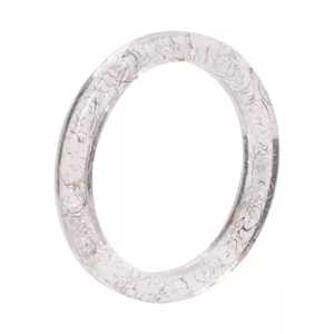 Conjunto de Brazaletes de Resina Vintage Brillante, Brazalete de Mujer Moderno con Corte de Corazón, Brazaletes Redondos Hechos a Mano, Joyería de Moda - Product Image 2