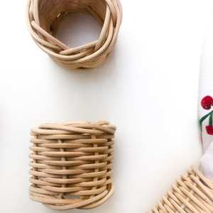 Anillos para Servilletas de Ratán de Alta Calidad, 100% Hechos a Mano, Ecológicos, Decorativos para Fiestas, Estilo Minimalista, para Banquetes y Cenas en el Hogar - Product Image 5