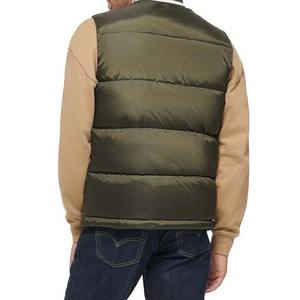 Chaquetas acolchadas al por mayor de fábrica para ropa de hombre, chaquetas de plumón con diseño de logotipo personalizado para hombre, chaquetas impermeables de poliéster High Street - Product Image 2