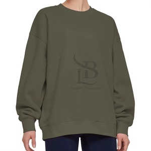 Sudadera deportiva personalizada para mujer 260gsm transpirable cómodo algodón poliéster casual cuello redondo suéteres ropa de gimnasio precio barato - Product Image 5