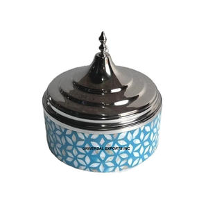 Round Shape Metal Hotpot Excellent Quality Handmade Casserole Latest Arrival Fancy metal <b>Food</b> <b>Warmer</b> - Product Image 5