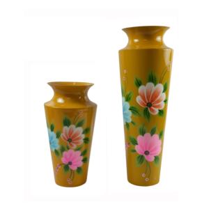 Hand Painted Metal Flower <b>Vase</b> Stylish Design for <b>Table</b> Decor Best Occasion Glossy Customize Flower Pots Best Sale - Product Image 1