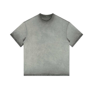 Camiseta de Algodón Premium para Hombre, Estilo Urbano, Corte Holgado, Venta al por Mayor para el Mercado Europeo, Camiseta de Algodón Lisa para Hombre, Alta Calidad de Exportación - Product Image 1
