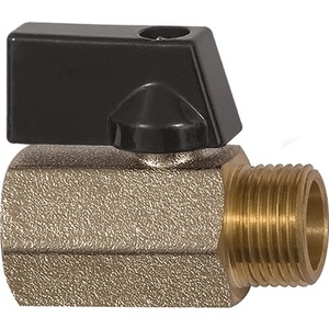 Vanne à boisseau sphérique miniature RIEGLER 6 mm 1/4'' filetage interne/externe DN 8 mm, lot de 10'' - Product Image 1