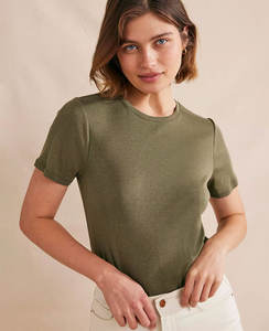 T-shirt court à manches courtes pour femme, coupe slim, style streetwear, avec logo personnalisé imprimé, respirant, 100% coton, pour l'été - Product Image 4