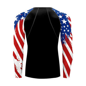 Rashguard MMA de manga larga de último diseño personalizado para hombres BJJ adultos con logotipo OEM-Rashguard Premium del fabricante - Product Image 6