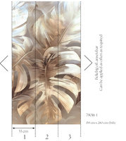 Papier peint mural floral beige crème non tissé en vinyle fabriqué en Allemagne pour chambre à coucher, salon, hôpital, centre commercial