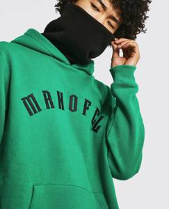 Ensemble de survêtement personnalisé 100 % coton pour homme, grande taille, écologique, durable, respirant, avec épaules tombantes et broderie 3D, poids lourd - Product Image 4