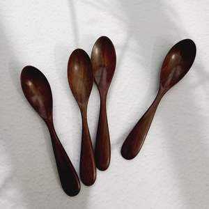 Vente chaude et haute qualité, cuillères rondes à soupe, cuillère à soupe coréenne, cuillère à thé et à café en bois, cuillère artisanale indienne, vaisselle artisanale - Product Image 4