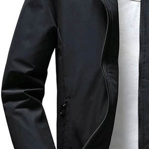 Chaqueta de los hombres chaquetas de bombardero con cremallera completa bolsillos abrigo de otoño invierno a prueba de viento chaquetas de prendas de vestir cálidas - Product Image 5