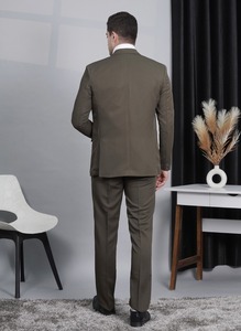 Traje Clásico Verde para Hombre de 2 Piezas, Suministro Directo de Fábrica, para Bodas, Fiestas y Uso Diario, Disponible para Exportación - Product Image 3