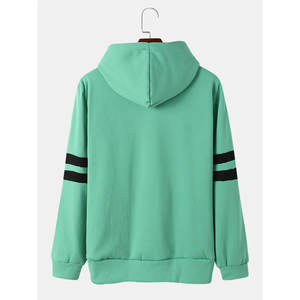 Pakistan Made Pullover Hoodies para hombres Trendy Basics Color Contrast Hoodies para hombres en sudaderas con capucha de bajo precio - Product Image 2