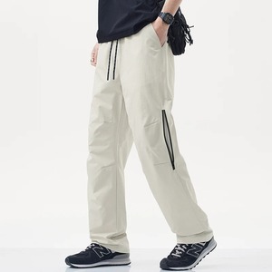 Pantalones Cargo Holgados Vintage para Hombre, Impermeables, Casuales, Deportivos, para Correr, Primavera Verano, Pantalones de Paracaídas, Pierna Ancha, Diseño Plano - Product Image 3