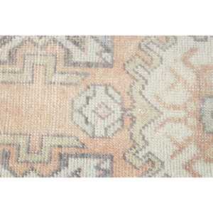 Vintage Small Rug, 1,4x2,<b>9</b> ft Turkish Rug, Red Southwestern Wool Rug - Product Image 5