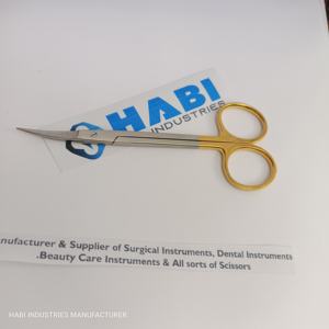 Ciseaux à broder à manche doré, ciseaux à fil, ciseaux chirurgicaux personnalisés, ciseaux professionnels à lame courbée, usage polyvalent - Product Image 2