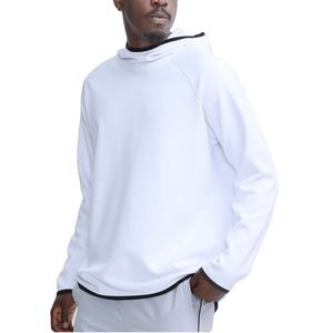 ขายร้อนฤดูหนาวเสื้อคอปกที่กําหนดเองโพลีเอสเตอร์กลางแจ้งการฝึกอบรมเสื้อวิ่งผู้ชายธรรมดาเสื้อสวมหัวเสื้อฮู้ด - Product Image 5