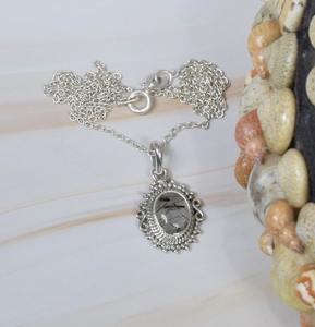 Colgante de moda de rutilo negro hecho a mano, colgante de piedras preciosas de Plata de Ley 925, joyería, colgante de diseñador de forma ovalada, regalo para ella - Product Image 2