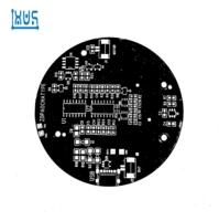 Placa de circuito de bombilla Led de placa base de teléfono PCB de doble capa de aceite negro