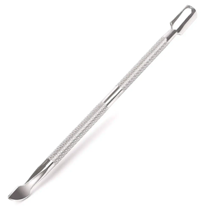 Empujador de uñas de belleza de nuevo estilo 2025 accesorio de removedor de cutículas antideslizante con hoja curva para arte de uñas para uso de dedos - Product Image 1