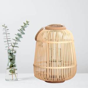 Bougeoirs portables faits à la main pour la décoration intérieure les plus vendus avec poignée de lanterne en bambou pots de lanterne de Noël naturels tissés à la main - Product Image 6