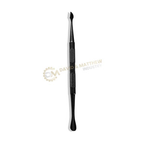 Strumento di <span class=keywords><strong>Manicure</strong></span> in acciaio inox titanio nero efficace rimozione cuticola spintore cuticola - Product Image 6