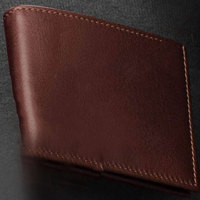 Dompet Kulit Pria Asli Bergaya Terbuat dari Kulit Berkualitas Tinggi Tas Kartu Kredit Perjalanan Paspor Kustom