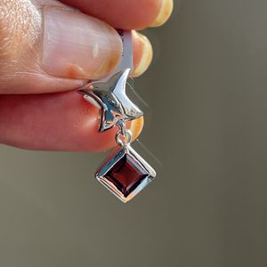 Pendentif en grenat naturel pour femme Shah Gems en argent sterling 925, platine, or rose, or, perle d'eau douce, diamant, style tendance - Product Image 3