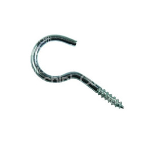 CROCHET COURBE Art. 103 AVEC VIS EN FER acier galvanisé - Product Image 1