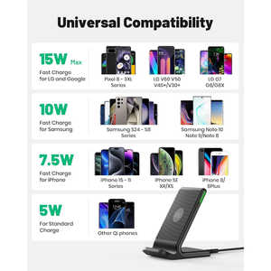 Iniu 15W สถานีชาร์จไร้สายที่รองรับการปรับให้เหมาะสมกับการนอนหลับที่ชาร์จไร้สาย - Product Image 2