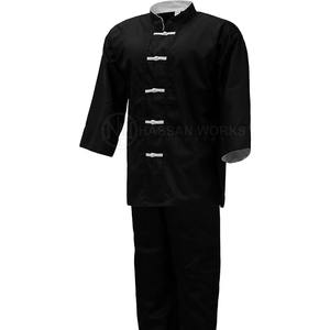 Uniforme de Artes Marciales de Corte Regular, Uniforme de Kung Fu Unisex, Traje de Entrenamiento 100% Algodón, Secado Rápido y Transpirable, Personalizable, Talla Adulto - Product Image 3