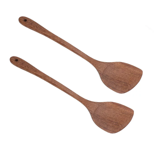 Ustensile de cuisine naturel tourneur de taverne en bois louche cuillère spatule pour remuer le mélange servant l'armement à vendre - Product Image 4