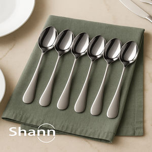 20 cucharas para sopa de acero inoxidable, 20 x 4,4 cm, duraderas y fáciles de limpiar - Product Image 2