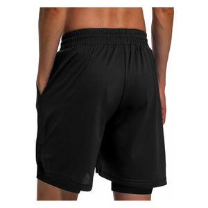 Imprimé solide hommes High Street Style 2-en-1 Double couche Shorts Sports d'été Gym Fitness Jogging course entraînement séchage rapide - Product Image 6