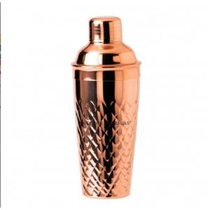 Diamond Texture Designer Copper Antique Finished Superior Quality Metal Made Elegant Look Custom <b>Cocktail</b> Shaker From India - Product Image 1