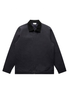 Veste de travail en toile de canard lourde personnalisée pour hommes, style vintage, denim, charpentier, camionneur, bombardier pour la saison de printemps - Product Image 3