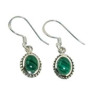 Boho Style 925 Sterling Silver Malachite Gemstone Boucles D'oreilles Bijoux À La Main Boucles D'oreilles En Argent Bijoux Pour Femmes Cadeau De Mariage Pour - Product Image 1