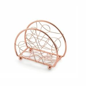 Porte-serviettes en métal moderne et élégant pour le rangement de la table Organisateur de serviettes en tissu Design élégant Idéal pour les accessoires de maison et de cuisine - Product Image 1