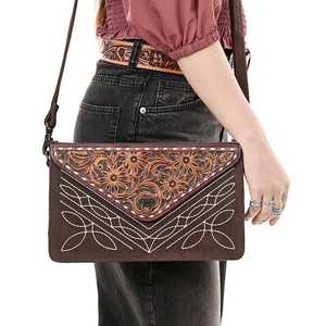 Calidad Premium Real cuero bohemio borla occidental bota Sling Bag mujeres Casual precio al por mayor - Product Image 5