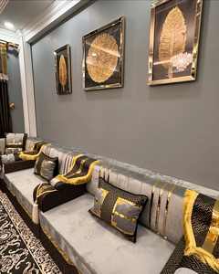 Asientos Orientales para el Suelo, Sofá Étnico, Sofá Árabe Majlis, Sofá Estilo Otomano, Conjunto Árabe Jalsa, Asientos Orientales de Lujo para el Suelo - Product Image 3