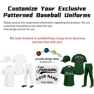 Custom <b>Baseball</b> Uniform Mesh Quick Dry Sublimation Pinstripe Personalized Men's <b>Baseball</b> Jersey Pants <b>Cap</b> Set - Product Image 2