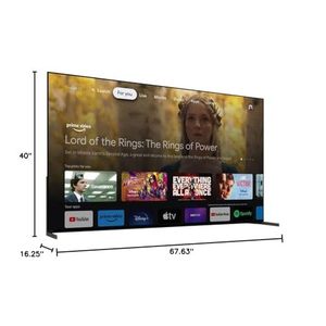 77-Inch 4K <b>HD</b> Smart TV with 120Hz Refresh Rate <b>Cable</b> Protection Black Cabinet for Gaming and Hotel Use LCD HDTV - Product Image 1