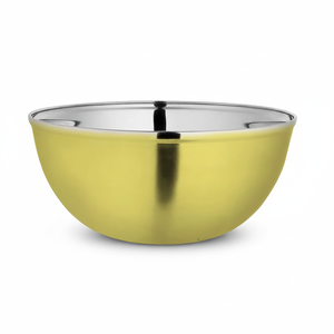 Bol Miami couleur or bol à fruits en acier inoxydable décoration en métal mélange bol de forme ronde au prix de gros - Product Image 1