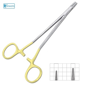 6flowers Porte-aiguilles chirurgical en acier inoxydable, forceps pour hémostase, instrument manuel, Classe I, certifié CE - Product Image 1