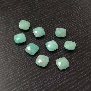 <span class=keywords><strong>Amazzonite</strong></span> naturale 10x10mm cuscino briolette 3.8 cts pietra preziosa sciolta <span class=keywords><strong>amazzonite</strong></span> <span class=keywords><strong>verde</strong></span> per la creazione di gioielli - Product Image 1