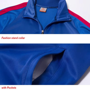 Conjunto de Chaqueta y Pantalones de Fútbol de Poliéster de Alta Calidad, Chándal de Fútbol Vintage para Adultos con Logotipo del Nombre del Equipo - Product Image 3