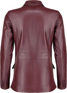 Veste de moto en cuir véritable pour femme TESSUTO, matelassée, écologique, imperméable, style vintage - Product Image 3