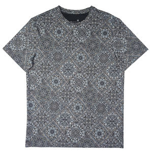 Camiseta de manga corta para hombre con cuello redondo de algodón 100% al por mayor 180 GSM Regular Fit diseño personalizado digital impreso sólido directo BD - Product Image 5